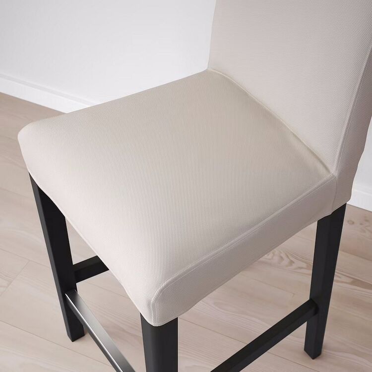 Scaun bar Bergmund 62cm (Negru/Hallarp Bej)