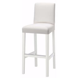 Scaun bar Ikea Bergmund 75cm (Alb/Inseros Alb)