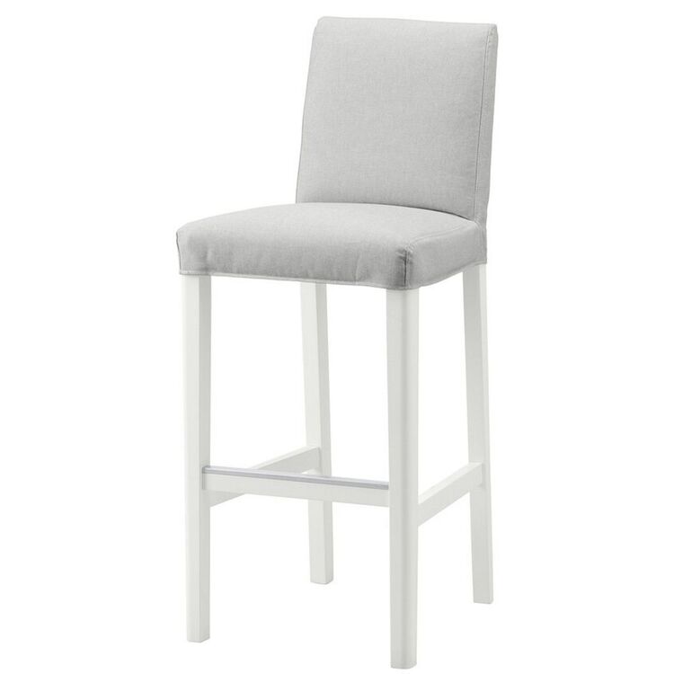 Scaun bar Ikea Bergmund 75cm (Alb/Orrsta Gri)