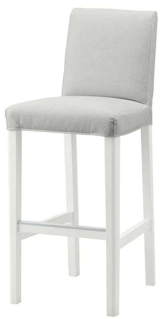 Scaun bar Ikea Bergmund 75cm (Alb/Orrsta Gri)