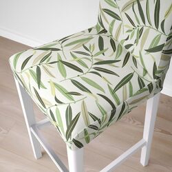 Scaun de bar Ikea Bergmund/Fagelfors 75cm (Alb/Multicolor) Thumb