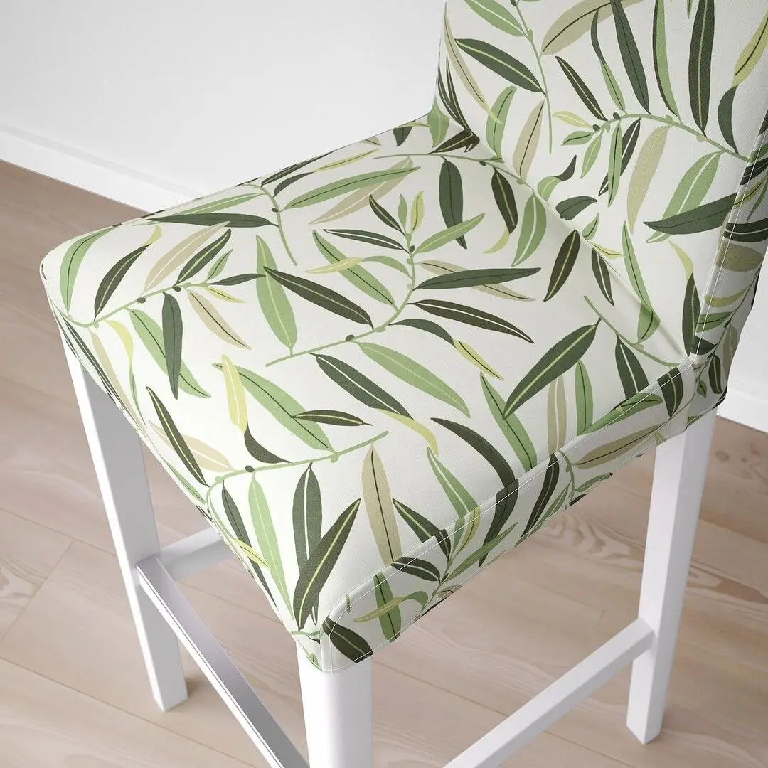 Scaun de bar Ikea Bergmund/Fagelfors 75cm (Alb/Multicolor) - 6