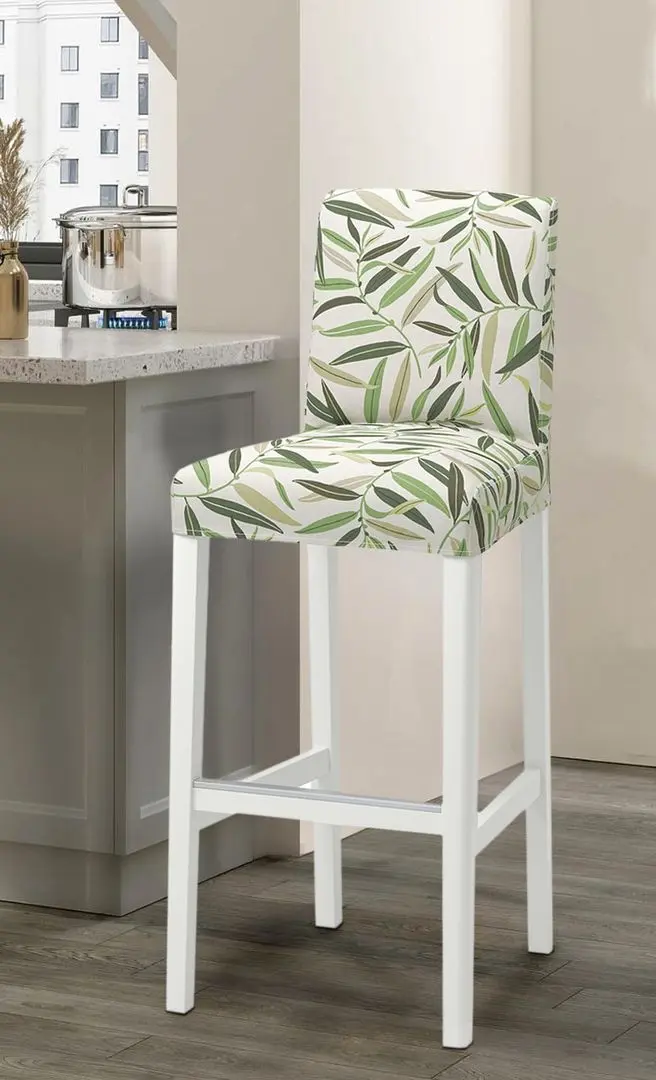 Scaun de bar Ikea Bergmund/Fagelfors 75cm (Alb/Multicolor)