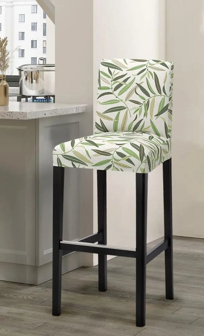 Scaun de bar Ikea Bergmund/Fagelfors 75cm (Negru/Multicolor)