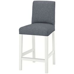 Барный стул Ikea Bergmund/Gunnared 62см (Белый/Серый) Thumb