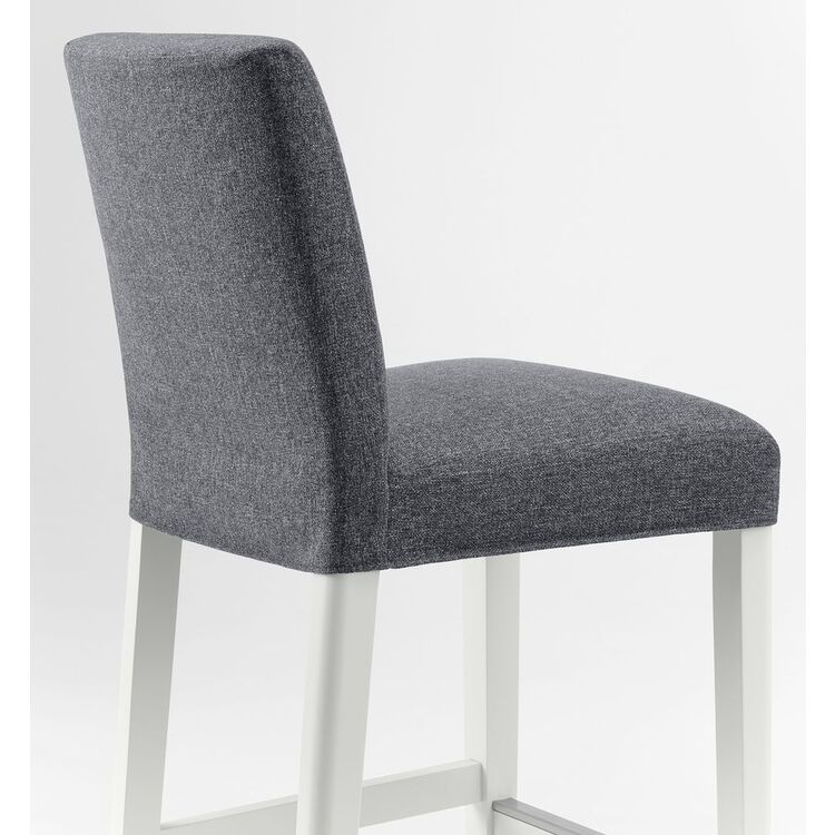Барный стул Ikea Bergmund/Gunnared 62см (Белый/Серый)