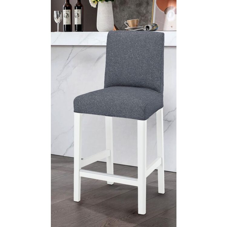 Барный стул Ikea Bergmund/Gunnared 62см (Белый/Серый)