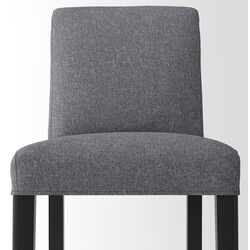 Барный стул Ikea Bergmund/Gunnared 62см (Черный/Серый) Thumb