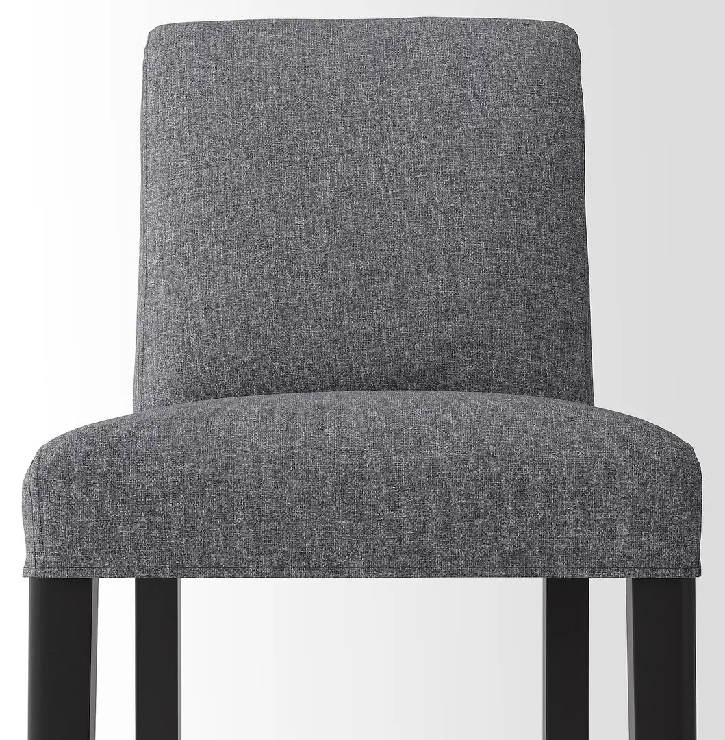 Scaun de bar Ikea Bergmund/Gunnared 62cm (Negru/Gri)