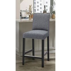Барный стул Ikea Bergmund/Gunnared 62см (Черный/Серый) Thumb
