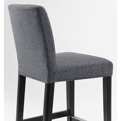 Барный стул Ikea Bergmund/Gunnared 62см (Черный/Серый) Thumb