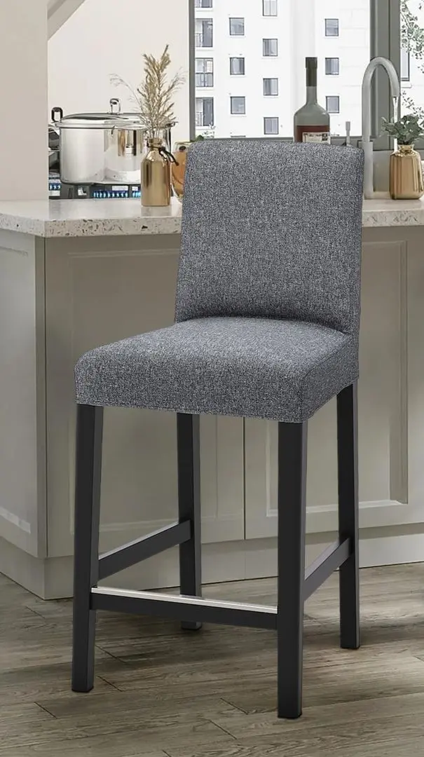 Scaun de bar Ikea Bergmund/Gunnared 62cm (Negru/Gri)