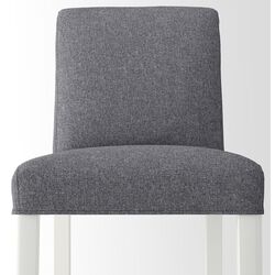 Барный стул Ikea Bergmund/Gunnared 75см (Белый/Серый) Thumb