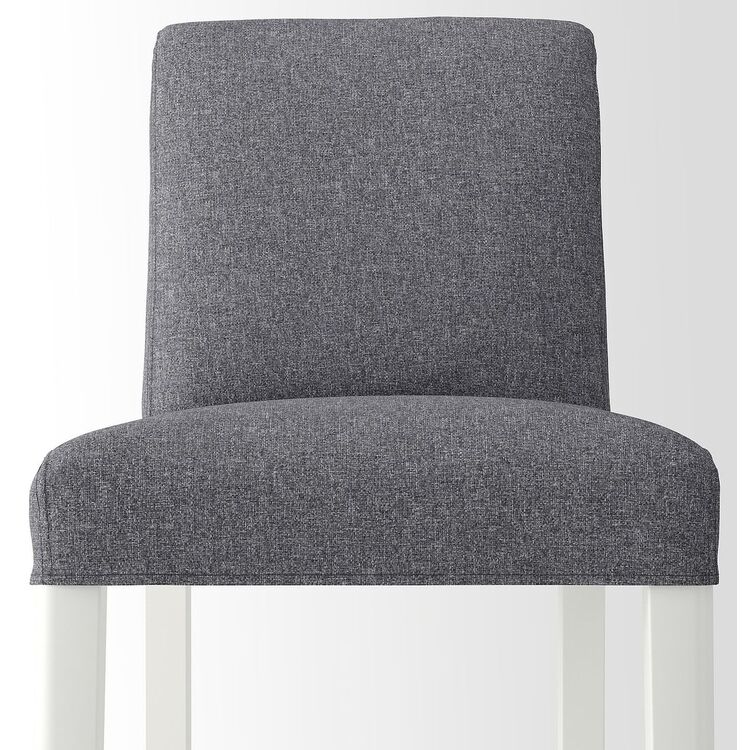 Барный стул Ikea Bergmund/Gunnared 75см (Белый/Серый)