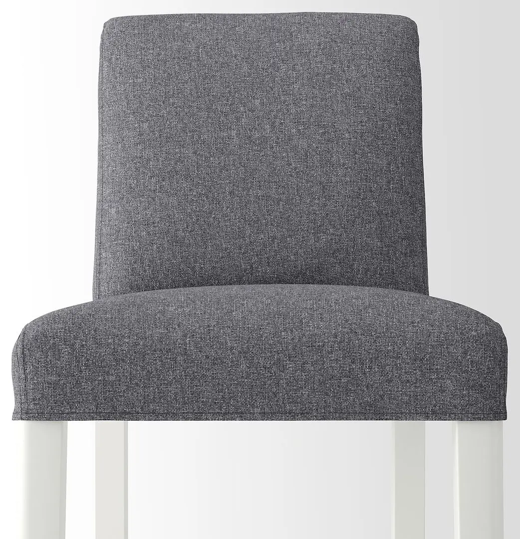 Scaun de bar Ikea Bergmund/Gunnared 75cm (Alb/Gri)