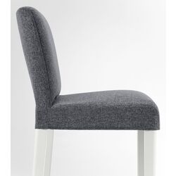 Барный стул Ikea Bergmund/Gunnared 75см (Белый/Серый) Thumb