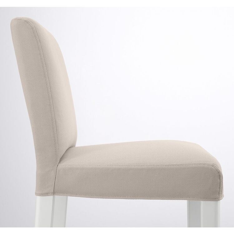 Барный стул Ikea Bergmund/Hallarp 75см (Белый/Бежевый)