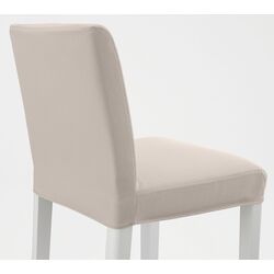 Барный стул Ikea Bergmund/Hallarp 75см (Белый/Бежевый) Thumb