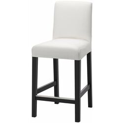 Барный стул Ikea Bergmund/Inseros 62см (Черный/Белый) Thumb