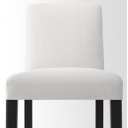 Барный стул Ikea Bergmund/Inseros 62см (Черный/Белый) Thumb