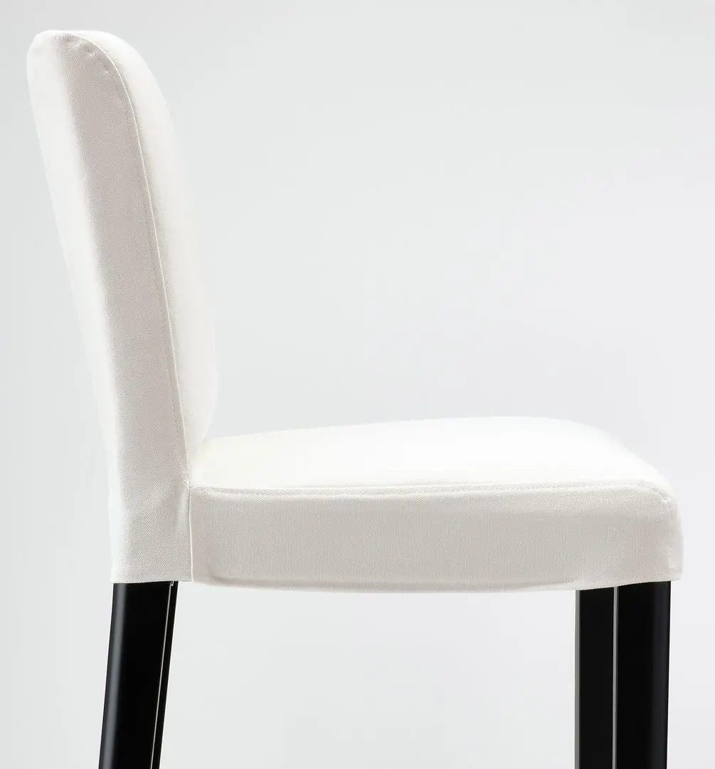 Барный стул Ikea Bergmund/Inseros 62см (Черный/Белый) - 4