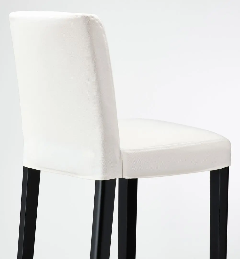 Барный стул Ikea Bergmund/Inseros 62см (Черный/Белый) - 5
