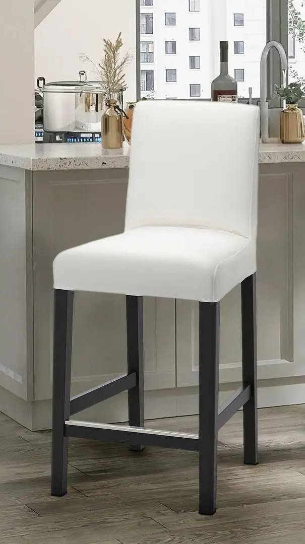 Барный стул Ikea Bergmund/Inseros 62см (Черный/Белый)