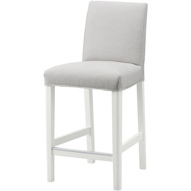 Scaun de bar Ikea Bergmund/Orrsta 62cm (Alb/Gri)