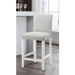 Scaun de bar Ikea Bergmund/Orrsta 62cm (Alb/Gri) Thumb