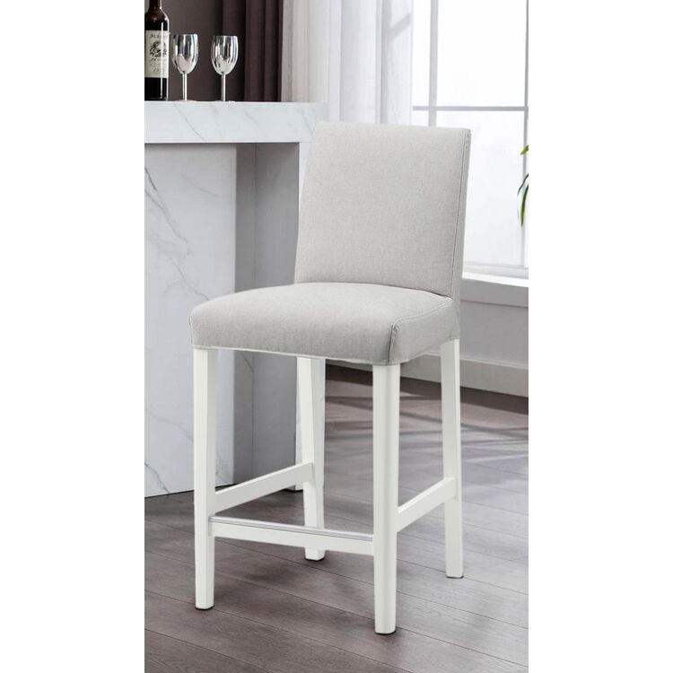 Scaun de bar Ikea Bergmund/Orrsta 62cm (Alb/Gri)