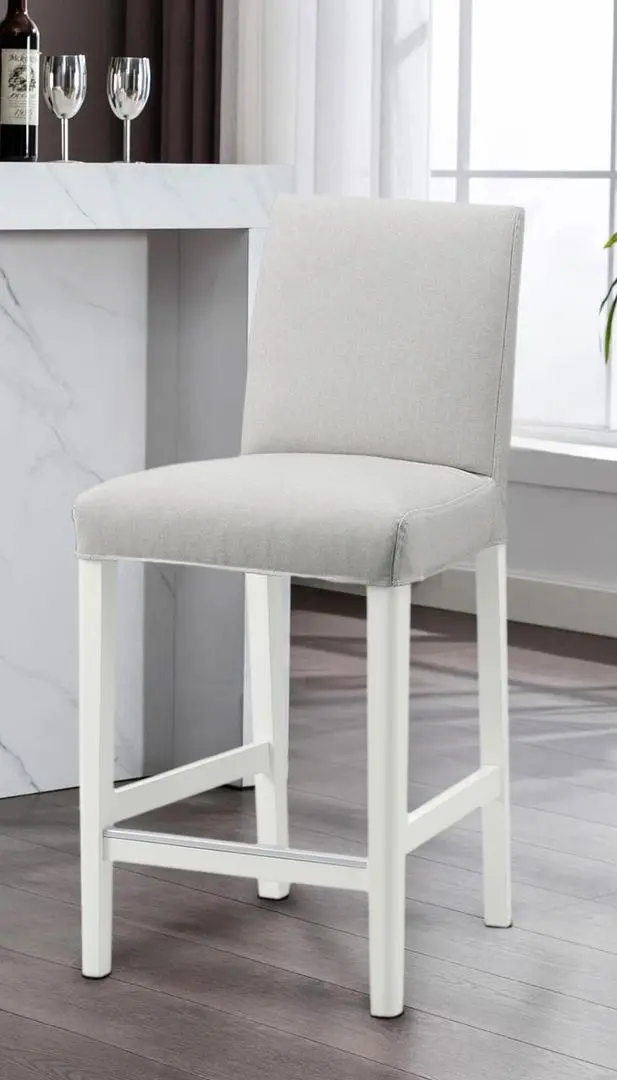 Scaun de bar Ikea Bergmund/Orrsta 62cm (Alb/Gri)