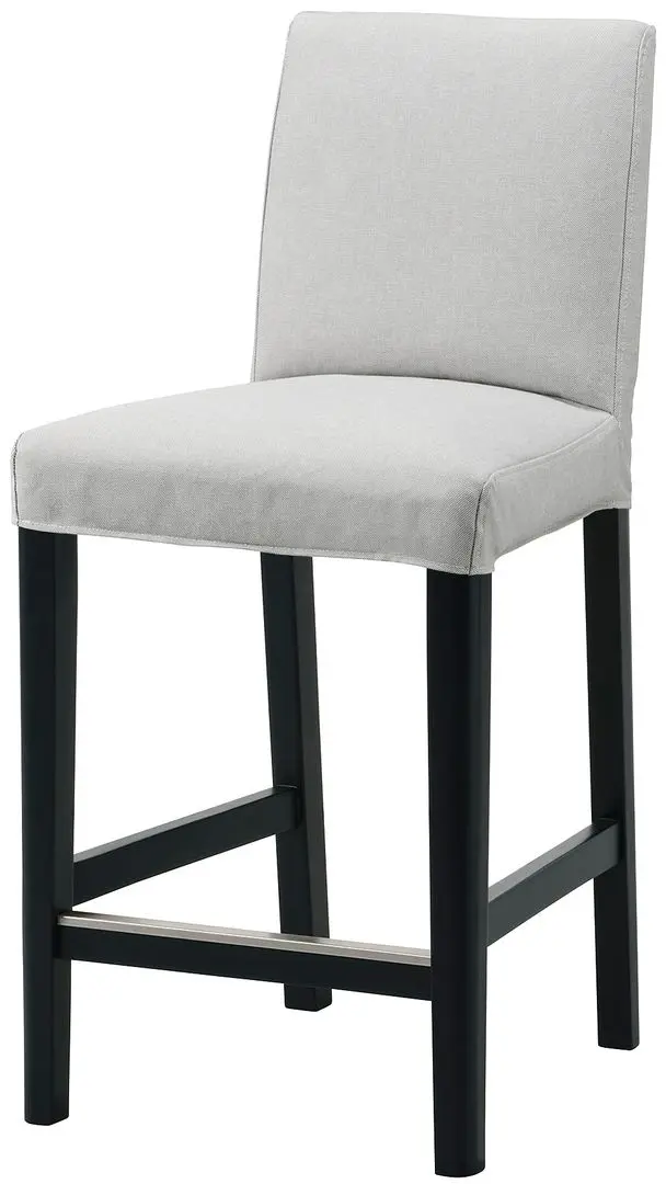 Scaun de bar Ikea Bergmund/Orrsta 62cm (Negru/Gri) - 2