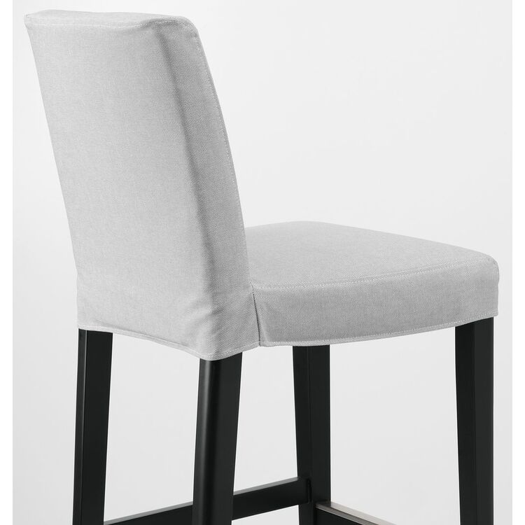 Барный стул Ikea Bergmund/Orrsta 62см (Черный/Серый)