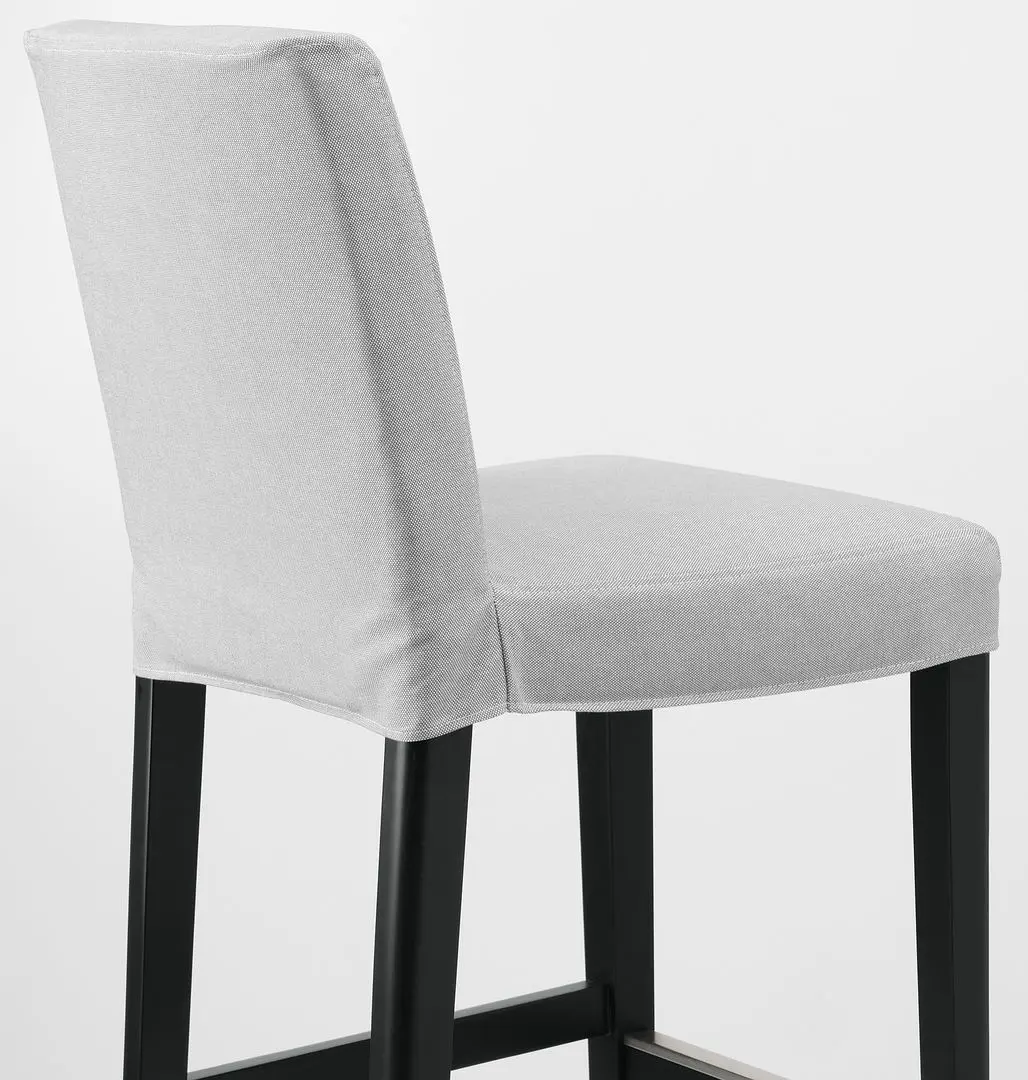 Scaun de bar Ikea Bergmund/Orrsta 62cm (Negru/Gri) - 5