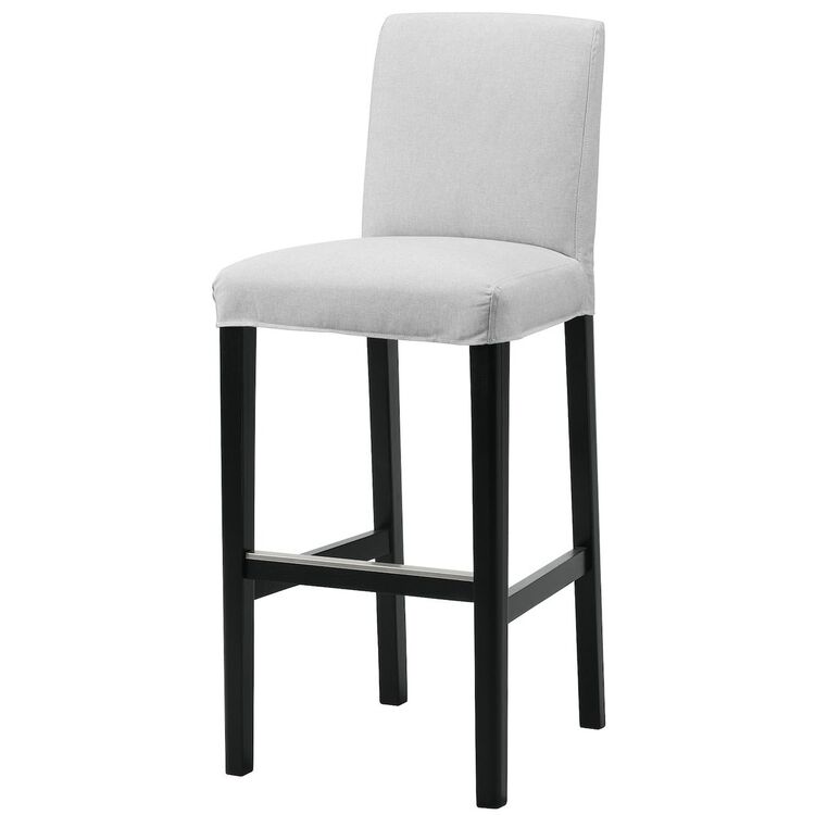 Scaun de bar Ikea Bergmund/Orrsta 75cm (Negru/Gri)