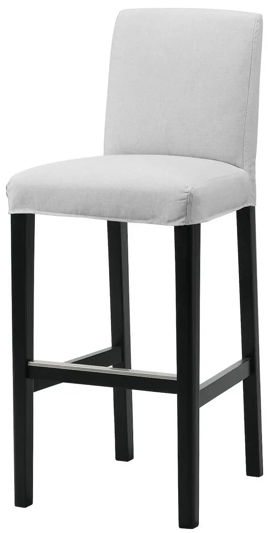 Scaun de bar Ikea Bergmund/Orrsta 75cm (Negru/Gri) - 2