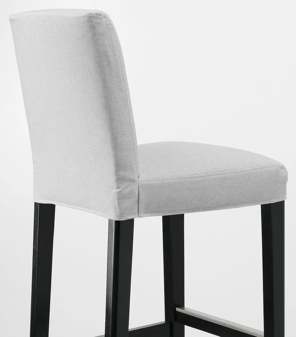 Scaun de bar Ikea Bergmund/Orrsta 75cm (Negru/Gri) - 5