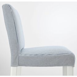 Барный стул Ikea Bergmund/Rommele 62см (Белый/Синий) Thumb