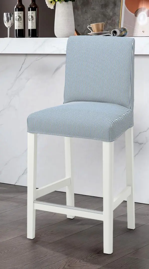 Барный стул Ikea Bergmund/Rommele 62см (Белый/Синий)