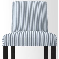 Scaun de bar Ikea Bergmund/Rommele 62cm (Negru/Alb/Albastru) Thumb