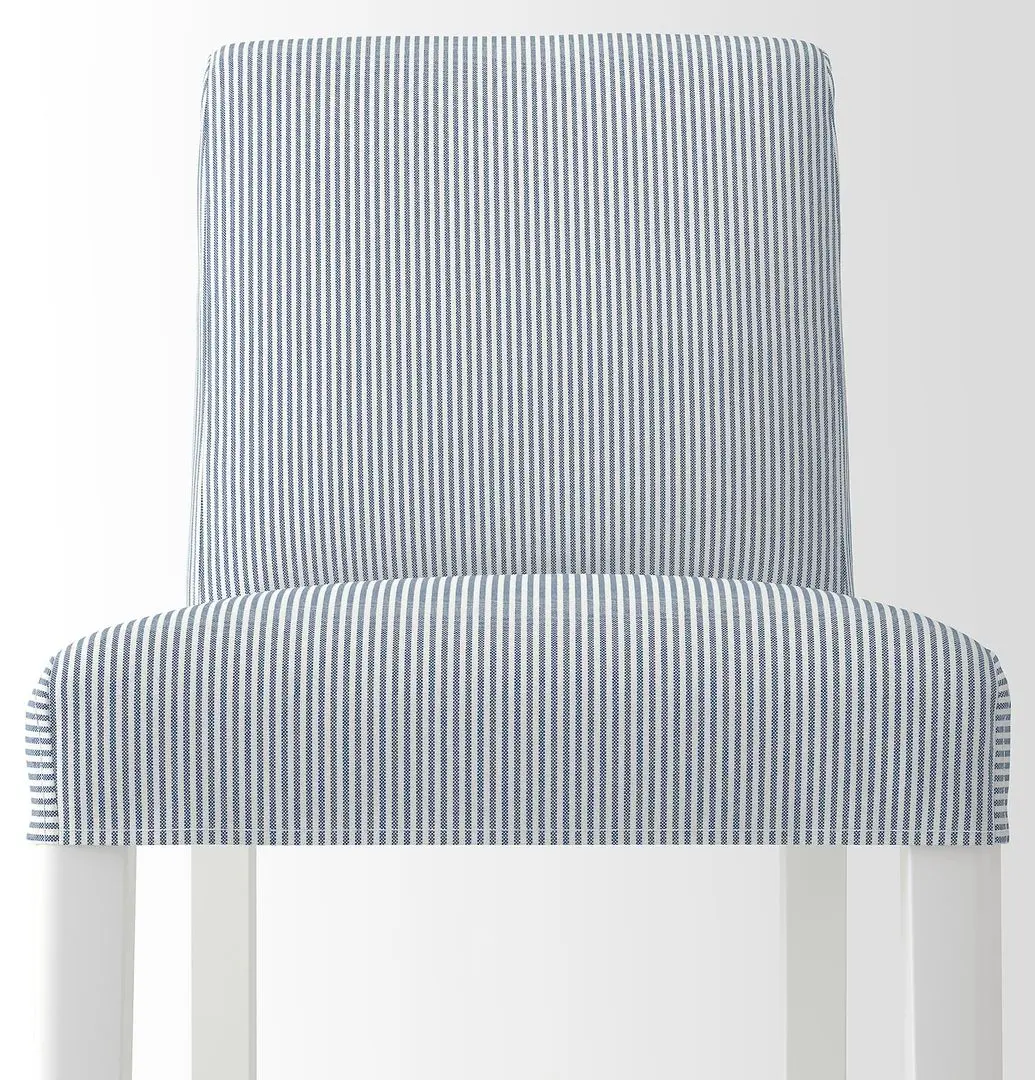 Барный стул Ikea Bergmund/Rommele 75см (Белый/Синий) - 3