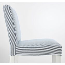 Барный стул Ikea Bergmund/Rommele 75см (Белый/Синий) Thumb