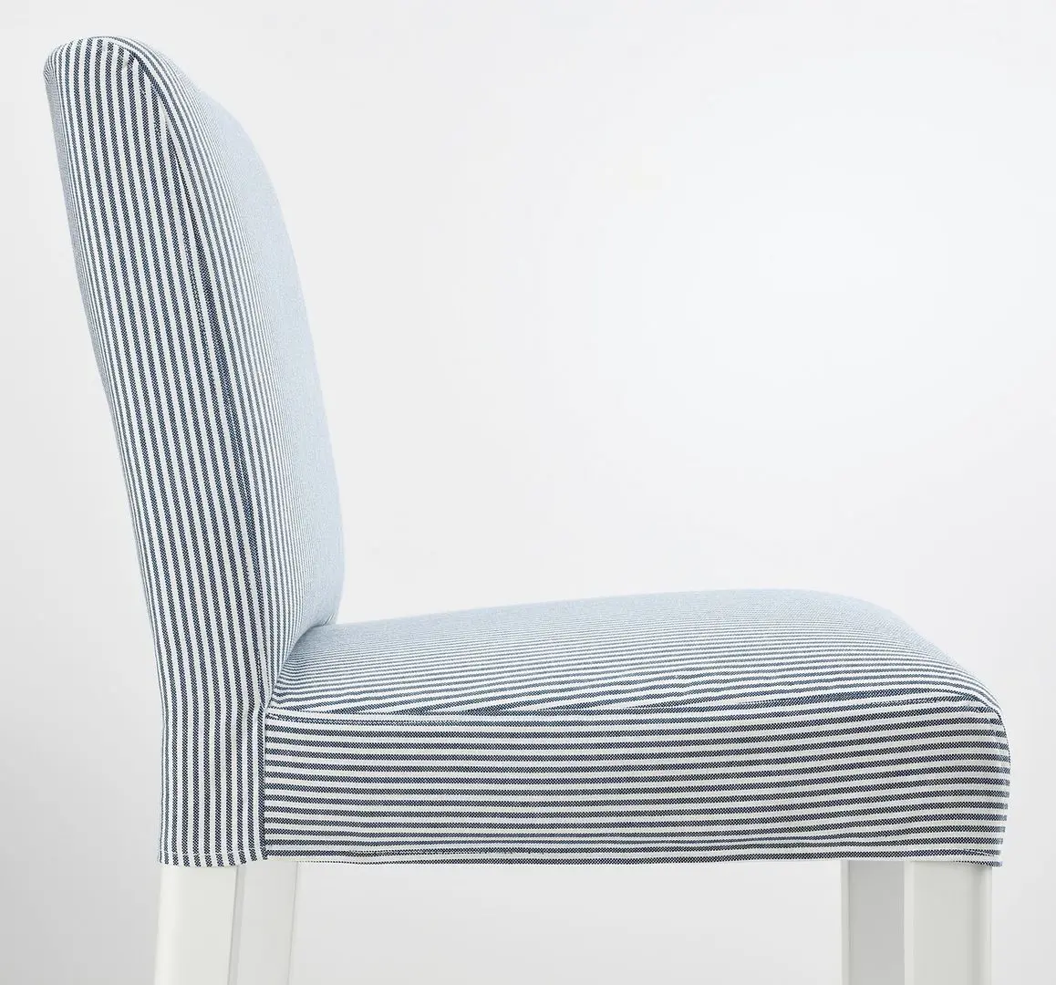 Барный стул Ikea Bergmund/Rommele 75см (Белый/Синий) - 4