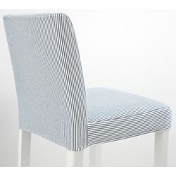Барный стул Ikea Bergmund/Rommele 75см (Белый/Синий) Thumb
