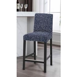 Scaun de bar Ikea Bergmund/Ryrane 62cm (Negru/Albastru Inchis)