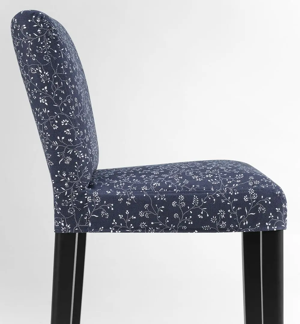 Scaun de bar Ikea Bergmund/Ryrane 62cm (Negru/Albastru Inchis) - 4