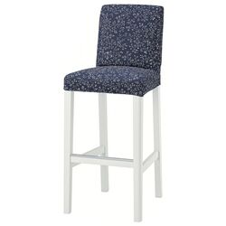 Scaun de bar Ikea Bergmund/Ryrane 75cm (Alb/Albastru Inchis) Thumb