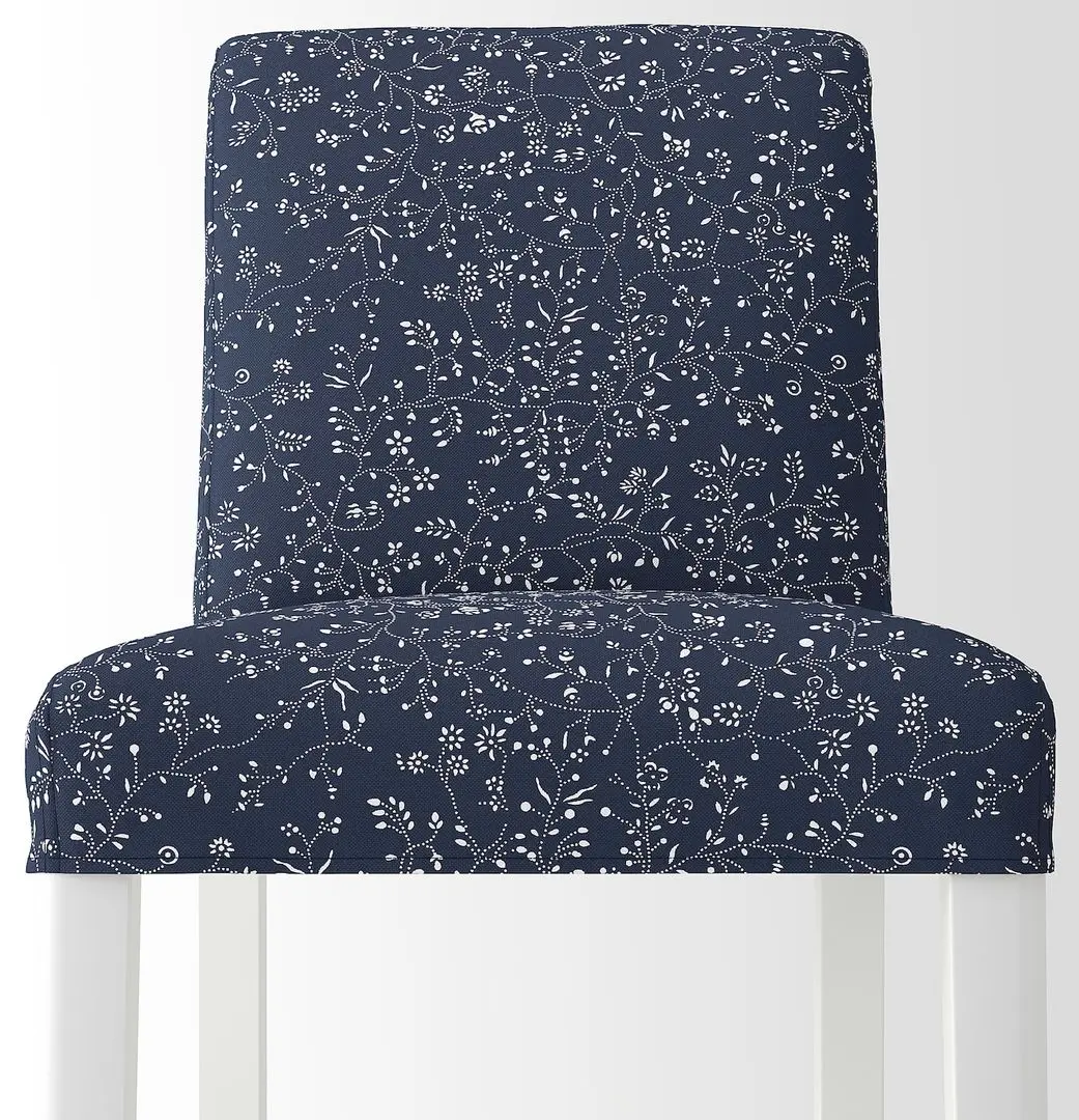 Scaun de bar Ikea Bergmund/Ryrane 75cm (Alb/Albastru Inchis) - 3