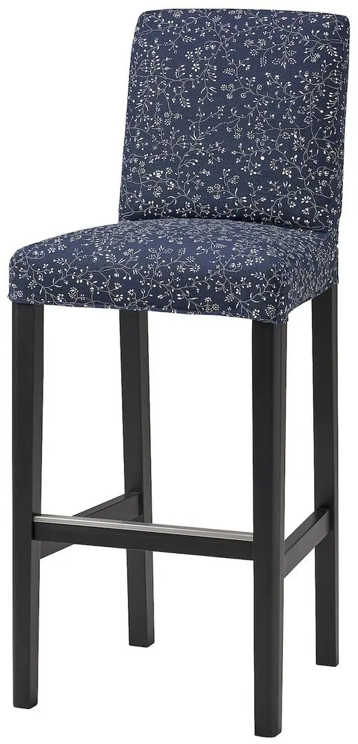 Scaun de bar Ikea Bergmund/Ryrane 75cm (Negru/Albastru Inchis) - 2
