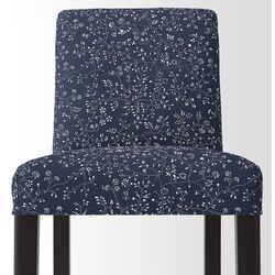 Scaun de bar Ikea Bergmund/Ryrane 75cm (Negru/Albastru Inchis) Thumb